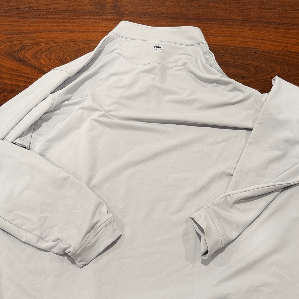 Peter Millar Light Gray Pullover - image 5